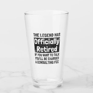 Die Legende hat sich in Not zurückgezogen Glas