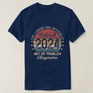 Die Legende hat sich offiziell 2024 Jahrgang zurüc T-Shirt