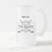 Die Legende (Hockey) Mattierte Glass-Bier-Tasse
