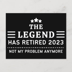 Die Legende ist 2023 in Rente gegangen, ist nicht Postkarte