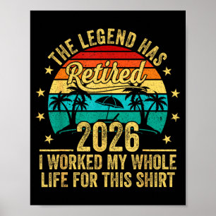 Die Legende ist 2026 in Rente gegangen Ich habe me Poster