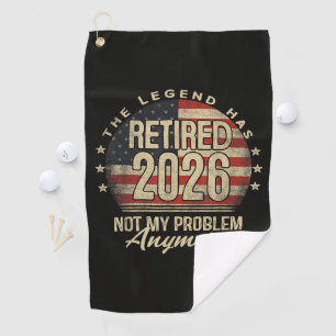 Die Legende ist 2026 in Rente gegangen Lustig Golfhandtuch