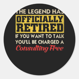 Die Legende ist offiziell erschöpft, wenn du Will Runder Aufkleber