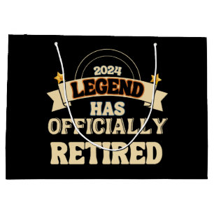 Die Legende ist offiziell in Rente gegangen Große Geschenktüte