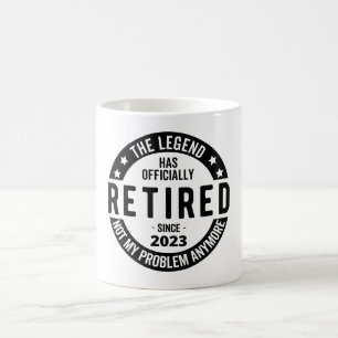 Die Legende ist offiziell in Rente, Rentner 2023 Kaffeetasse