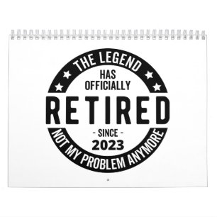 Die Legende ist offiziell in Rente, Rentner 2023 Kalender