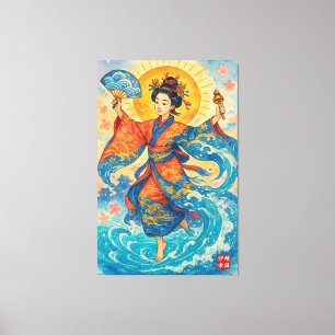 Die Legende von Kijimuna-hime Leinwanddruck
