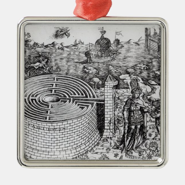 Die Legende von Theseus Silbernes Ornament (Vorne)