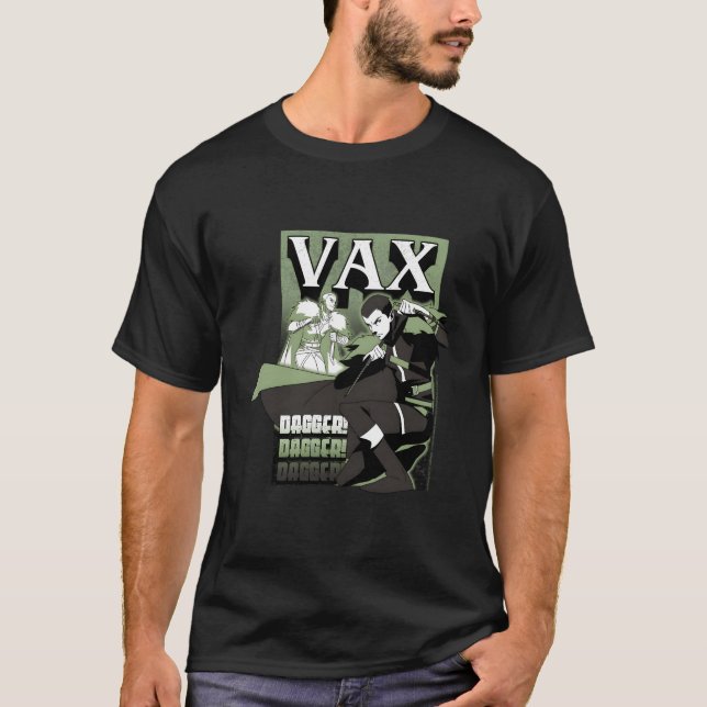 Die Legende von Vox Machina vax mit Dagger T-Shirt (Vorderseite)