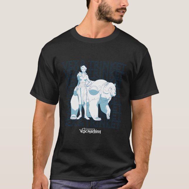 Die Legende von Vox Machina Vex und Trinket T-Shirt (Vorderseite)
