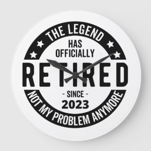 Die Legende wurde offiziell erschöpft, erschöpft 2 Große Wanduhr