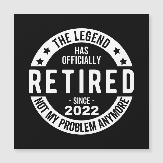 Die Legende wurde offiziell erschöpft, erschöpft 2 Magneteinladung (Vorderseite)