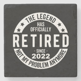 Die Legende wurde offiziell erschöpft, erschöpft 2 Steinuntersetzer