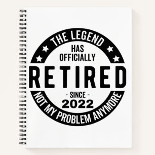 Die Legende wurde offiziell erschöpft, erschöpft Notizbuch