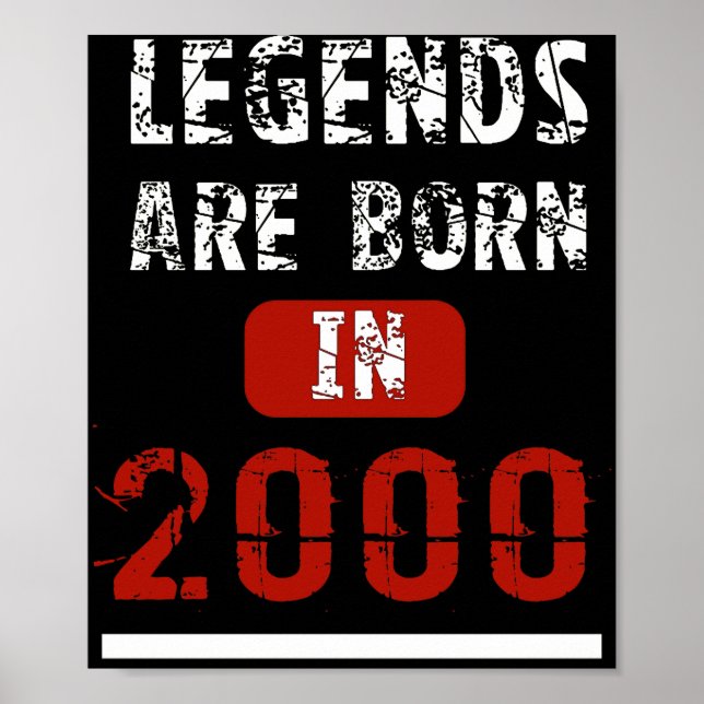 Die Legenden sind 2000 18 Jahre alt Geboren Poster (Vorne)