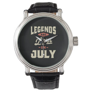Die Legenden sind im Juli - Juli Geboren Armbanduhr