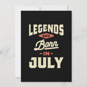 Die Legenden sind im Juli - Juli Geboren Dankeskarte