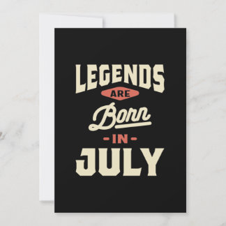Die Legenden sind im Juli - Juli Geboren Einladung