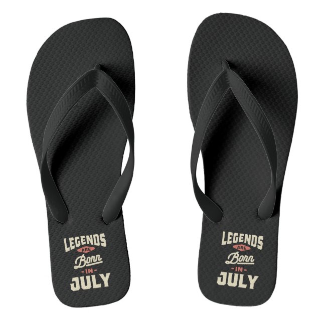Die Legenden sind im Juli - Juli Geboren Flip Flops (Fußbett)