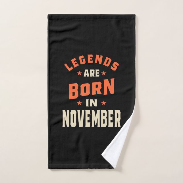 Die Legenden sind im November - November zum Gebur Handtuch (Handtuch)