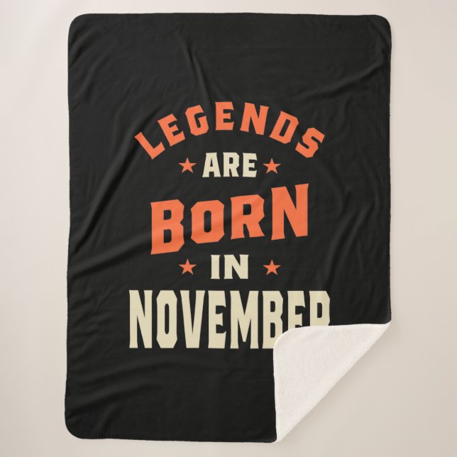 Die Legenden sind im November - November zum Gebur Sherpadecke (Vorderseite)