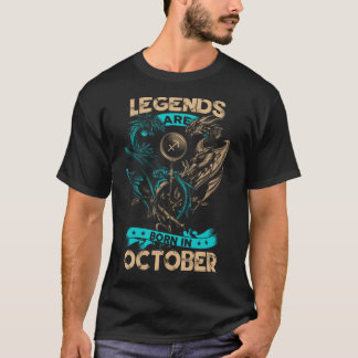 Die Legenden sind im Oktober Geboren T-Shirt