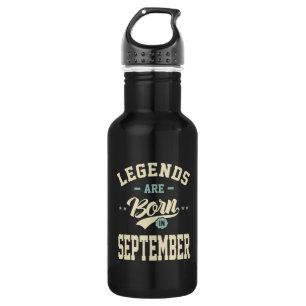 Die Legenden sind im September - September zum Geb Edelstahlflasche