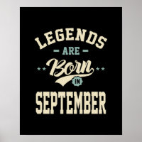 Die Legenden sind im September - September zum Geb