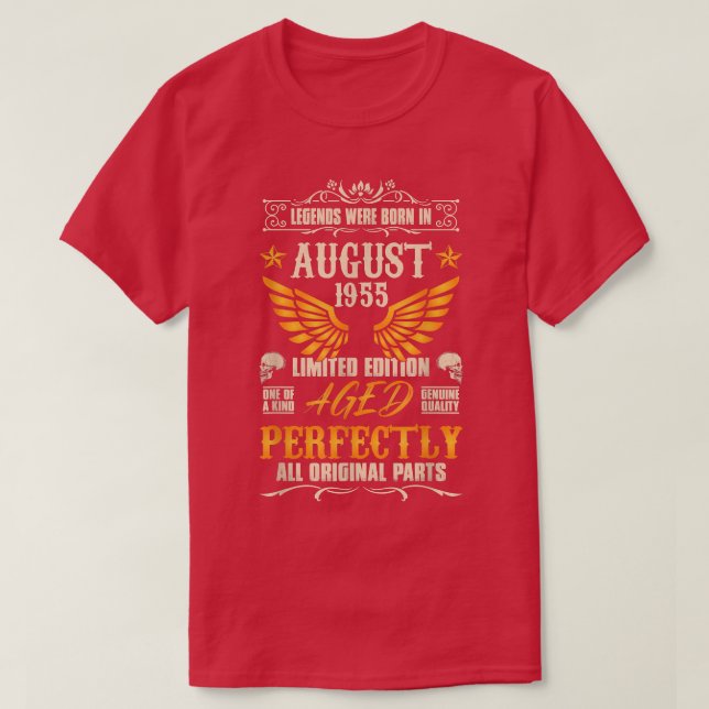 Die Legenden waren im August 1953 Geboren - Rocker T-Shirt (Design vorne)