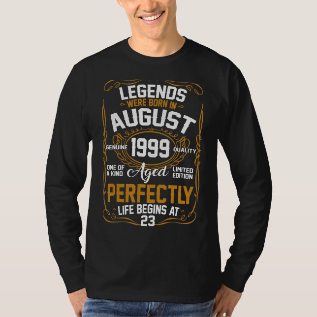 Die Legenden waren im August 1999 am 23. T-Shirt (Vorderseite)
