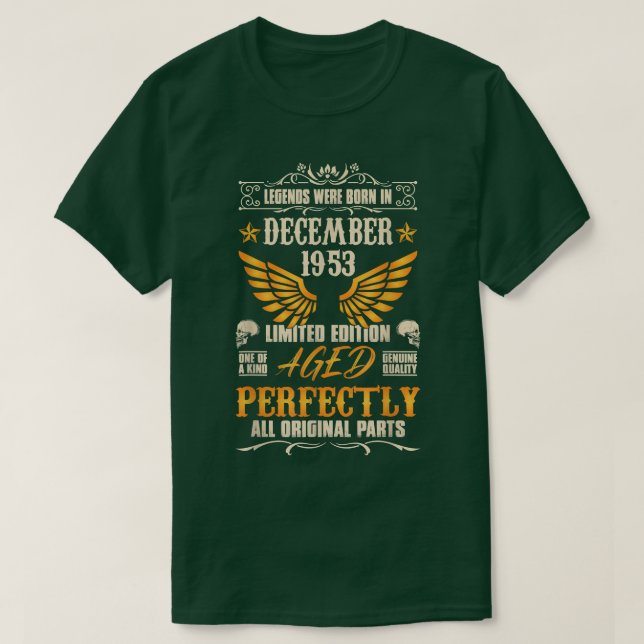 Die Legenden waren im Dezember 1953 Geboren - Rock T-Shirt (Design vorne)