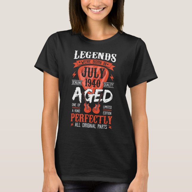 Die Legenden waren im Juli 1940 in Plektrum Gitarr T-Shirt (Vorderseite)