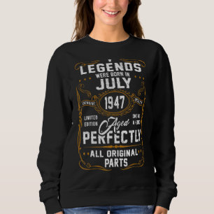 Die Legenden waren im Juli 1947 für mich 75 Jahre Sweatshirt