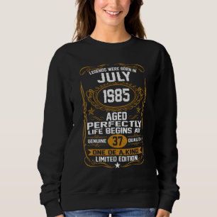 Die Legenden waren im Juli 1985 am 37. Geburtstag Sweatshirt