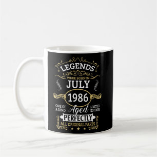 Die Legenden waren im Juli 1986 Geboren 37. Geburt Kaffeetasse