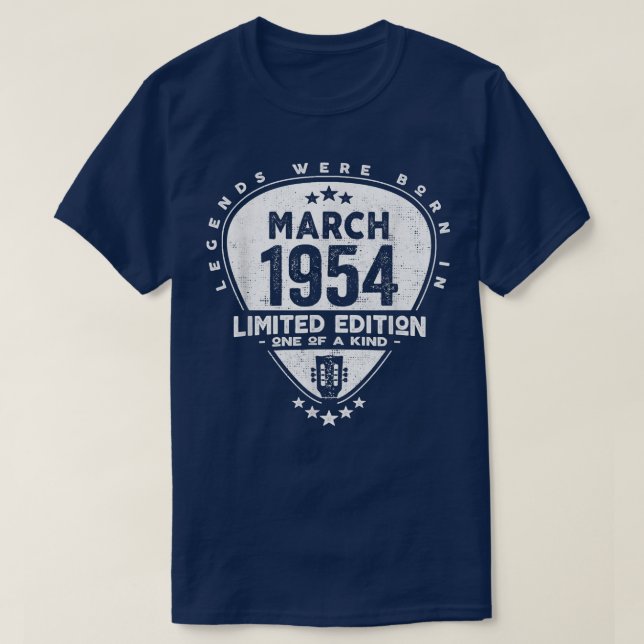 Die Legenden waren im März 1954 Geboren T-Shirt (Design vorne)