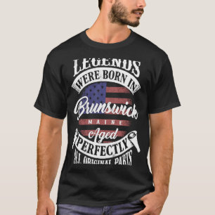 Die Legenden waren in Brunswick Maine Vintage Gebu T-Shirt