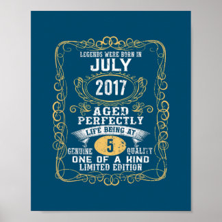 Die Legenden wurden im Juli 2017 am 5. Geburtstag Poster