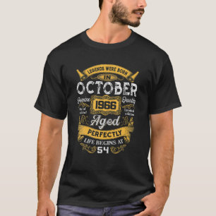 Die Legenden wurden im Oktober 1966 Geboren 54. Ge T-Shirt