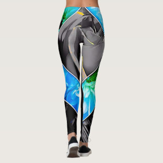Die Leggings "BlumeBots" Rockinroll der Frauen