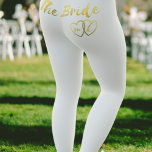 Die Leggings der Brautgoldherzen-Hochzeit<br><div class="desc">Fügen Sie The Happy Couple's Initialen zu den Imitaten Goldfolie-Effekt verstrickt Herzen auf der Rückseite - lustige Leggings auf Ihrem Junggeselinnen-Abschied oder sogar unter Ihrem Hochzeitskleid,  wenn es ein kalter Tag. *Hinweis - keine echte Goldfolie - es ist ein gedruckter visueller Effekt</div>