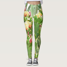 Die Leggings der Frauen - stachelige Birnen-Blüte
