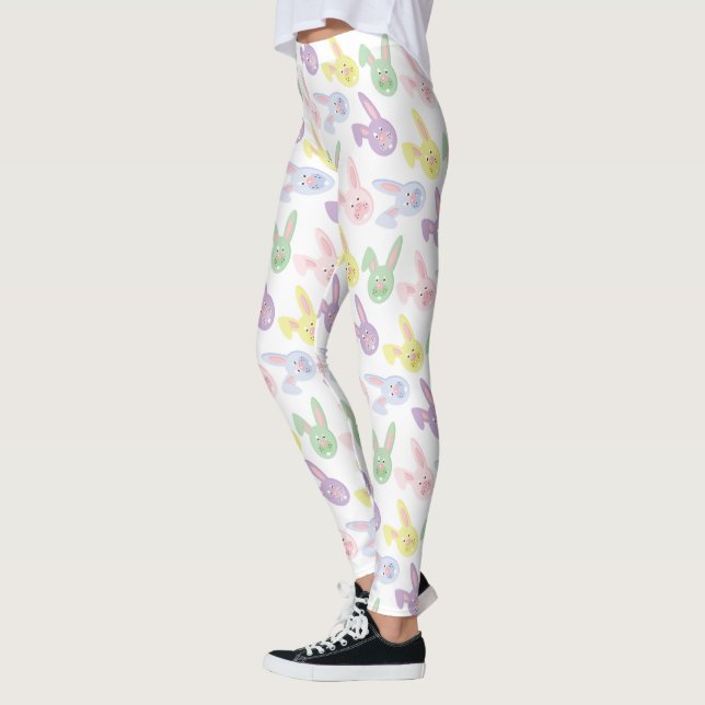 Die Leggings der Osterhasen-Feiertagsmuster-Frauen (Links)