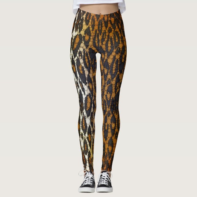 Die Leggings der stilvollen Leopard-Druck-Frauen (Vorderseite)