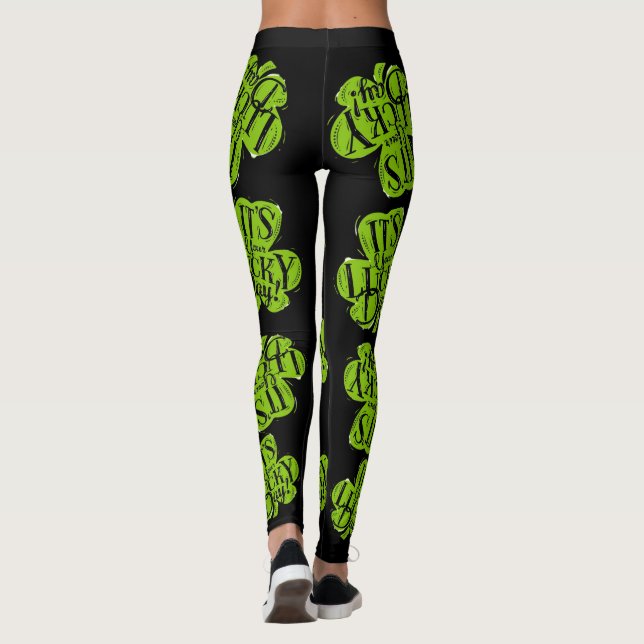 Die Leggings des Patricktages für Frauen (Rückseite)