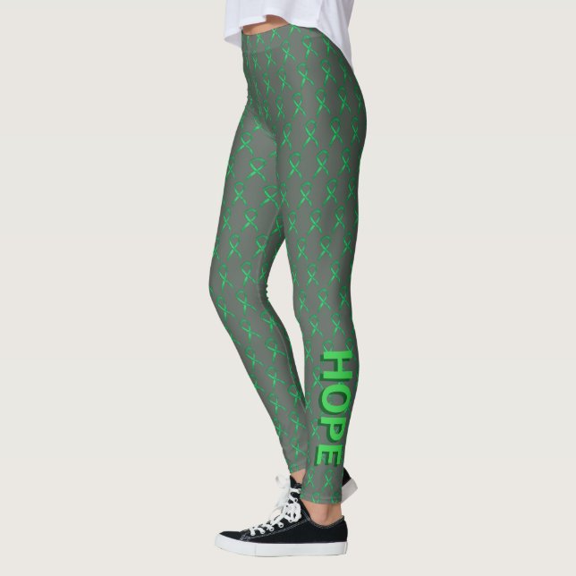 Die Leggings von Green Awareness Ribbon Art (Links)