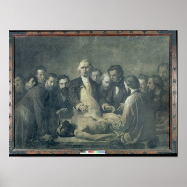 Die Lehre aus der Anatomie von Doktor Velpeau Poster (Vorne)