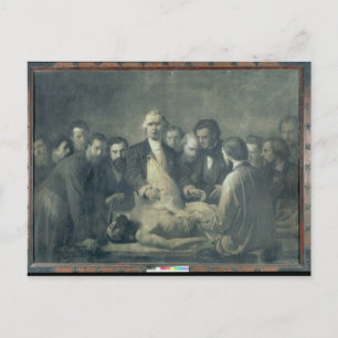 Die Lehre aus der Anatomie von Doktor Velpeau Postkarte