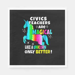Die Lehrer sind magisch wie ein Einhorn Serviette