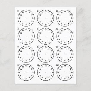 Die Lehrhilfe sagt die Zeit Flyer